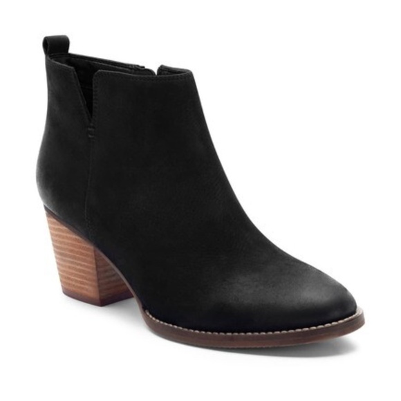 Blondo Norma Waterproof Bootie Black Nubuck Leather Size 8.5 M $149 - Picture 1 of 10